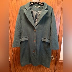 Elegant Green Women's Coat